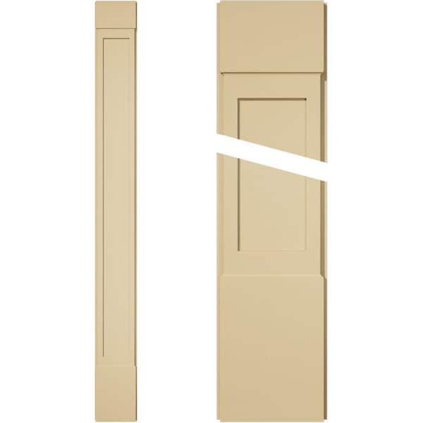 Ekena Millwork 2 in. D x 12 in. W x 120 in. L Primed Polyurethane Pilaster 1- Pack