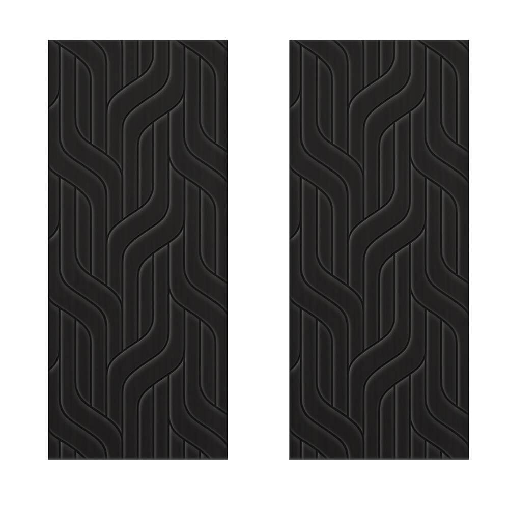 84 in. x 84 in. Hollow Core Black Painted Composite MDF Interior Double Closet Sliding Doors price history on PriceWatchPro