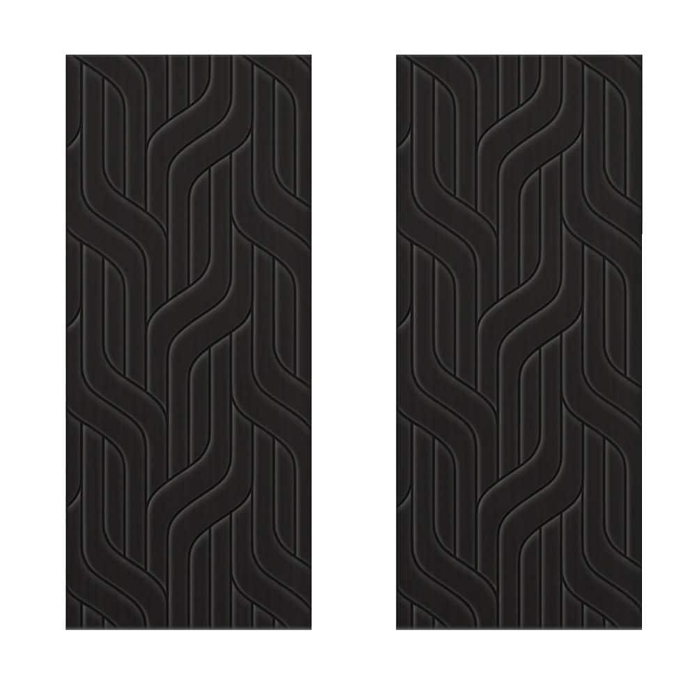 72 in. x 96 in. Hollow Core Black Painted Composite MDF Interior Double Closet Sliding Doors price history on PriceWatchPro