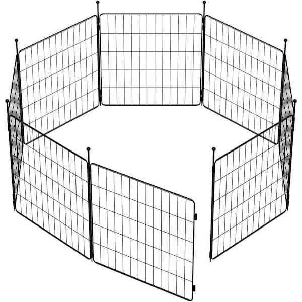 KIWDZFU MiniPaws Expandable Dog Playpen for Small Dogs 24 in. 8 Panels Indoor/Outdoor Use Lightweight Sturdy Design