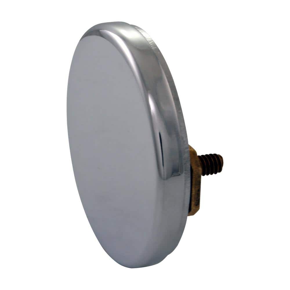 Polished Chrome No-Hole Overflow Faceplate Assembly