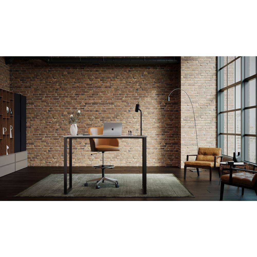 Black and Gray Elm Standing Desk with Drawer