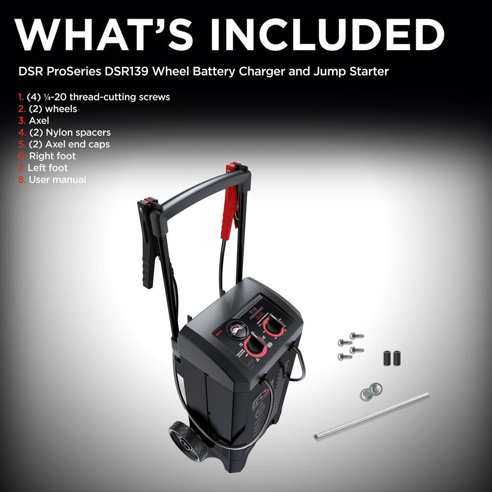 Schumacher Heavy-Duty 225 Amp 6/12V Manual Wheel Charger
