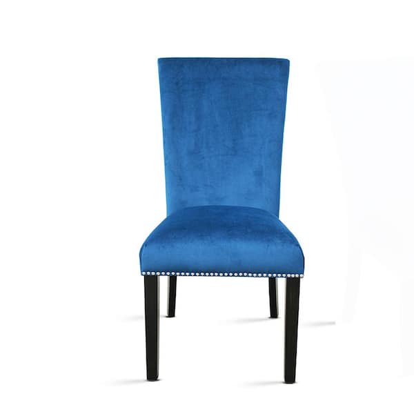 Blue and best sale silver chair