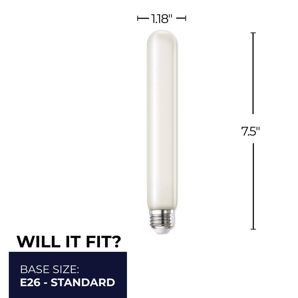 7.5 in Frosted White Dimmable LED Light Bulb