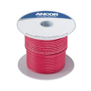 Tinned Copper Battery Boat Cable Available in Black & Red 2 AWG Marine Wire Made in The USA
