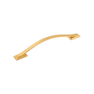 Dover 6-5/16 in. (160 mm) Brushed Golden Brass Cabinet Pull (5-Pack)