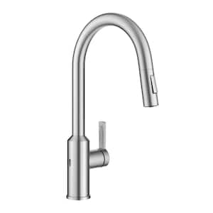 Oletto Touchless Sensor Single-Handle Pull Down Sprayer Kitchen Faucet in Spot Free Stainless Steel