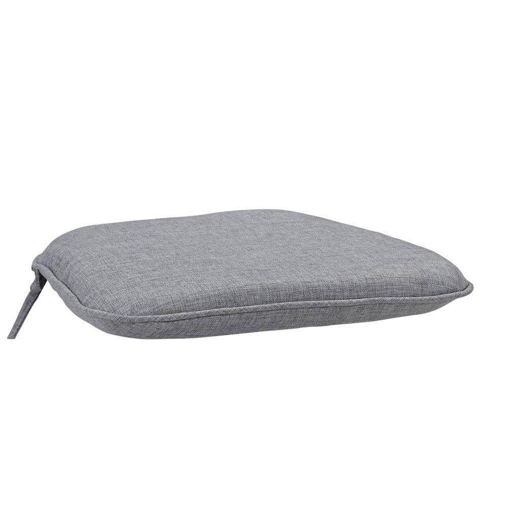 Capri White Cast Aluminum Outdoor Chaise Lounge with Gray Cushion  ( zipper is damage and one part is cracked)