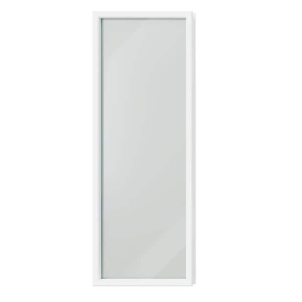 22 in. x 64 in., 1-Lite Frosted Tempered Glass Insert Kit Entry Door Glass Inserts Replacement