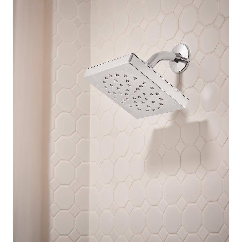 Moen Genta Chrome Square Wall Mounted Tub and Shower Faucet