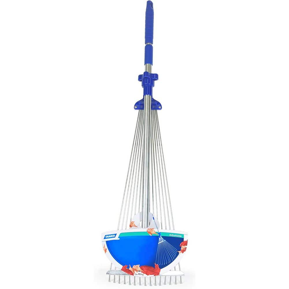 Telescoping Collapsible Rake Expands to 60 in. L 22 in. W Rake for Easy Sto