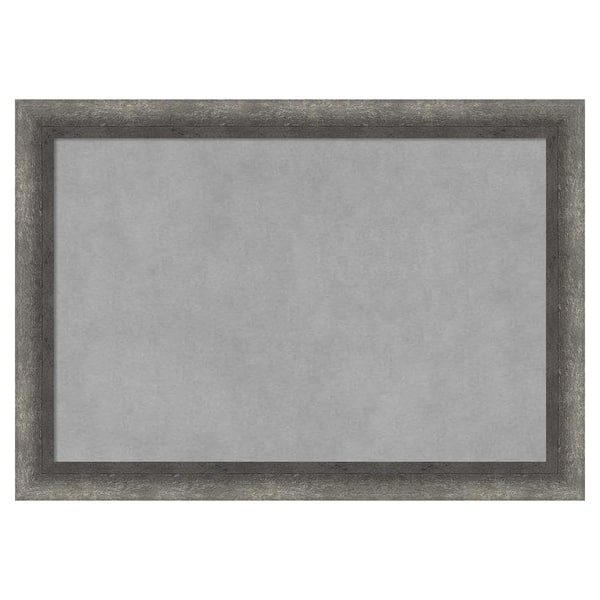 Amanti Art Burnished Concrete Narrow 20 in. x 14 in. Framed Magnetic Board