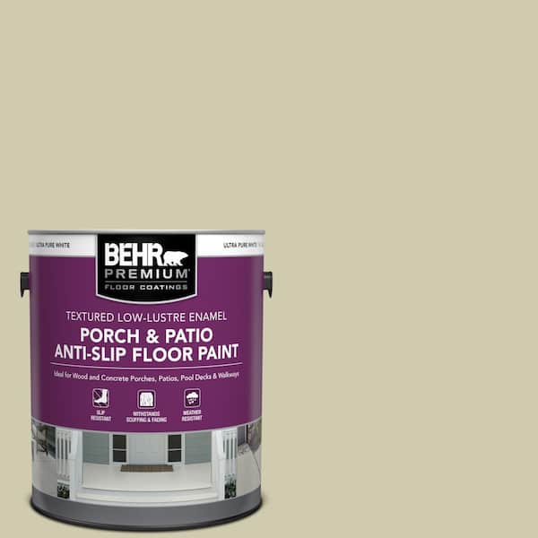 BEHR PREMIUM 1 gal. #PPU9-18 Cilantro Cream Textured Low-Lustre Enamel Interior/Exterior Porch and Patio Anti-Slip Floor Paint