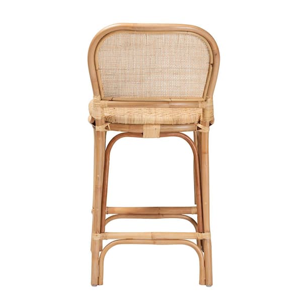 Rattan bar 2025 stools with backs