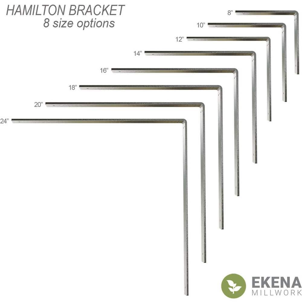 Hamilton 16" Hammered Brown Steel Countertop Bracket