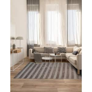 10 ft x 14 ft. Brown Elegant and Durable Hand Knotted Luxurious Modern Knotted Loop Rectangle Wool Area Rugs