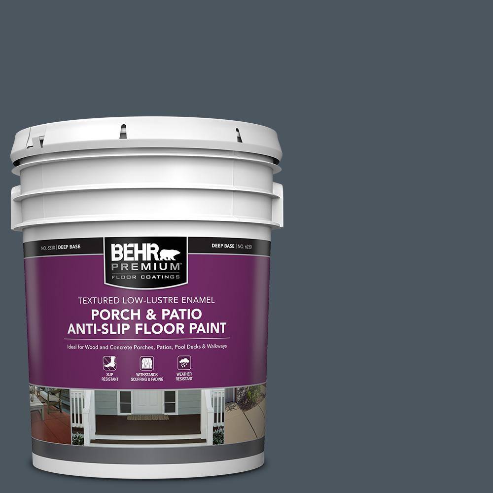 5 gal. #N480-7 Midnight Blue Textured Low-Lustre Enamel Interior/Exterior Porch and Patio Anti-Slip Floor Paint price history on PriceWatchPro