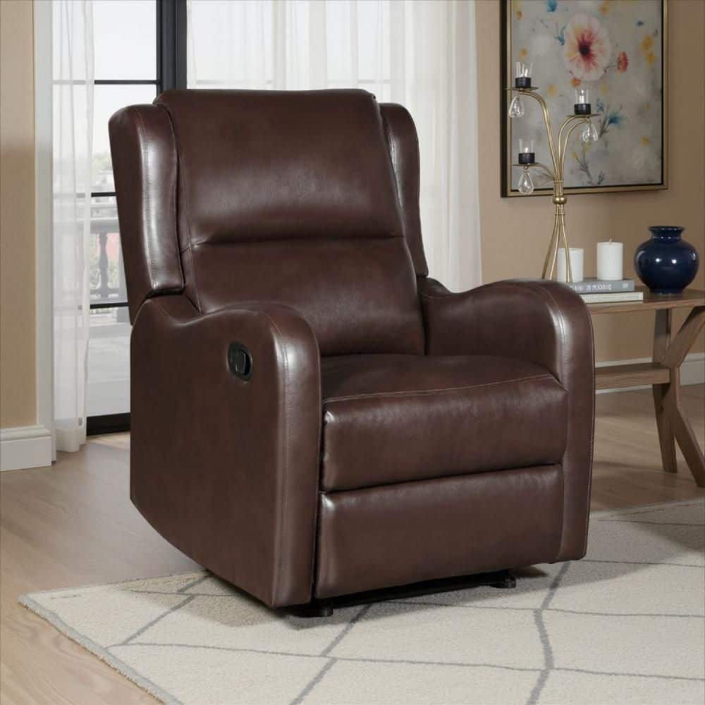 Kim Brown Faux Leather Standard Recliner price history on PriceWatchPro