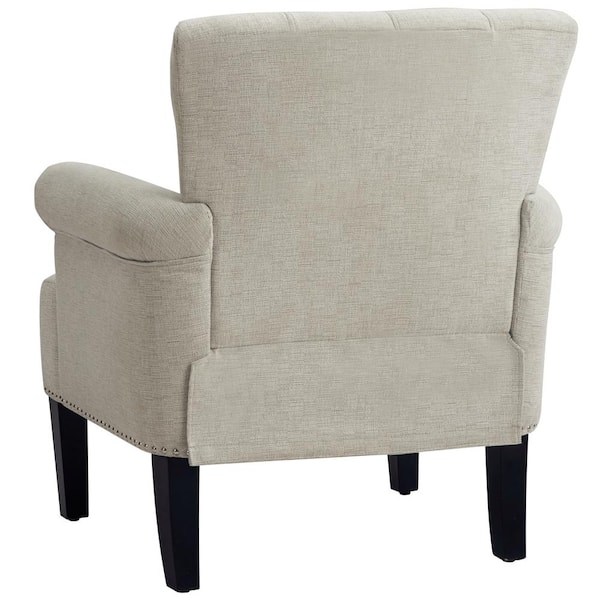 Cream tufted accent online chair