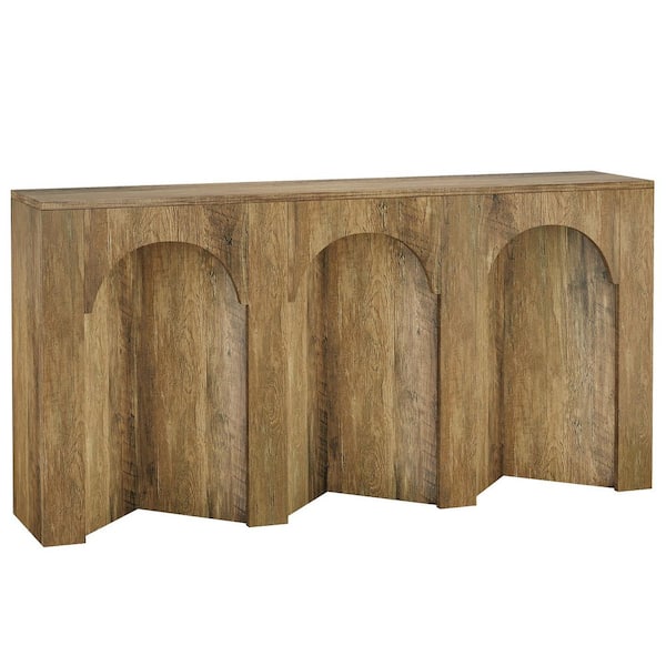 BYBLIGHT Turrella 63 in. Wood Rectangle MDF Console Table for Living Room, Entryway Table for Entrance