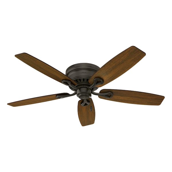 Hunter Oakhurst 52 In Led Indoor Low Profile New Bronze Ceiling Fan With Light Kit 52018 - How Do I Install Led Downlights In My Ceiling Fan