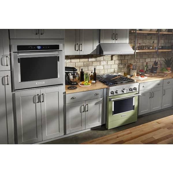 KitchenAid Gas Range (KFGC500JAV) - Avocado Cream KitchenAid Gas Range (KFGC500JAV) - Avocado Cream