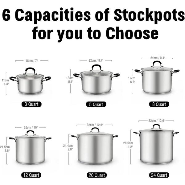 Stock Pot Size Comparison Buy Stores Www rosmaninhoazevedo