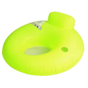 48 in. Neon Yellow Inflatable Water Sofa
