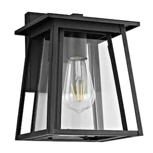 Stern 1-Light Black Outdoor Wall Lantern Sconce