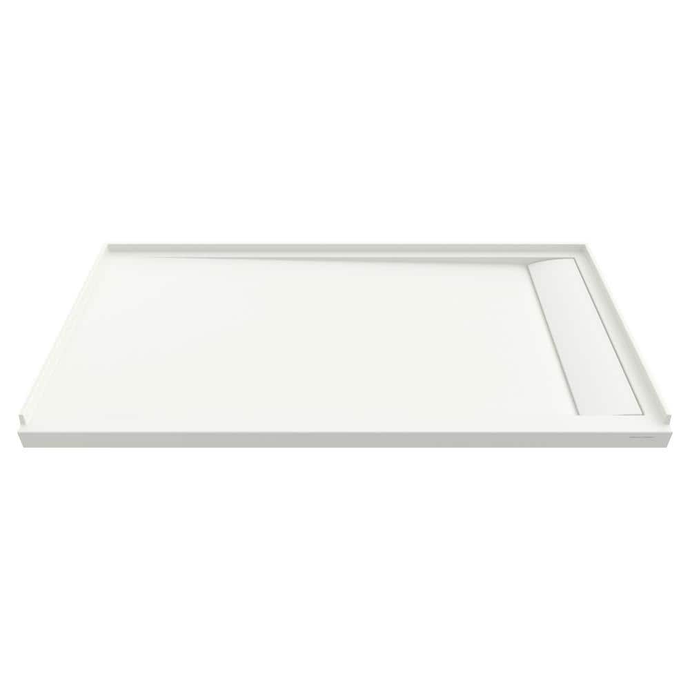 American Standard Townsend 60 in. L x 30 in. W Single Threshold Alcove Shower Pan Base with Right Drain in White, Soft White -  6030SM-RHOL.218