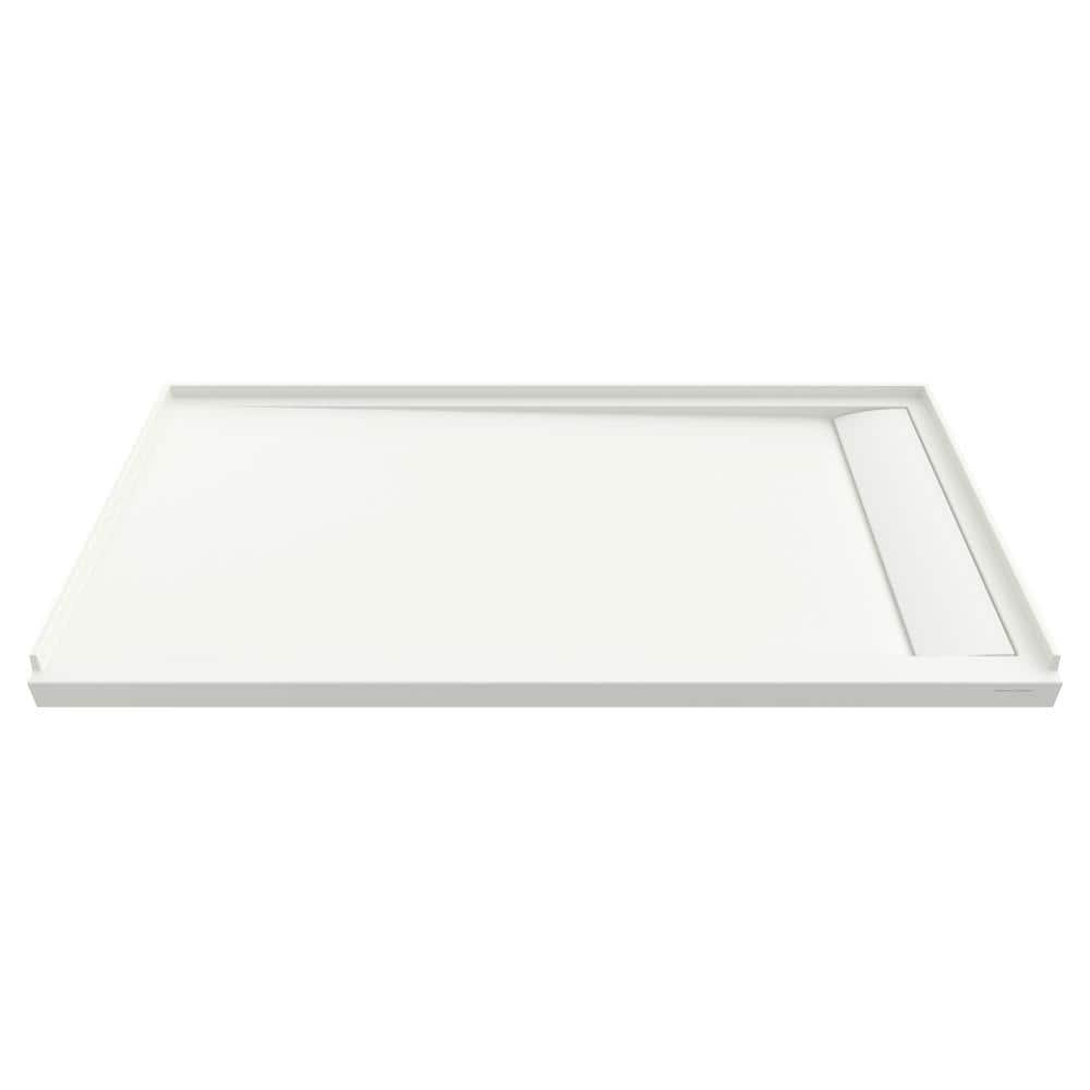 Townsend 60'' x 32'' White Solid Surface Rectangular Shower Base