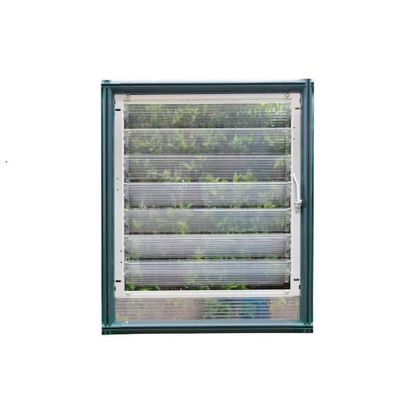 CANOPIA by PALRAM Side Louver Greenhouse Window in Green