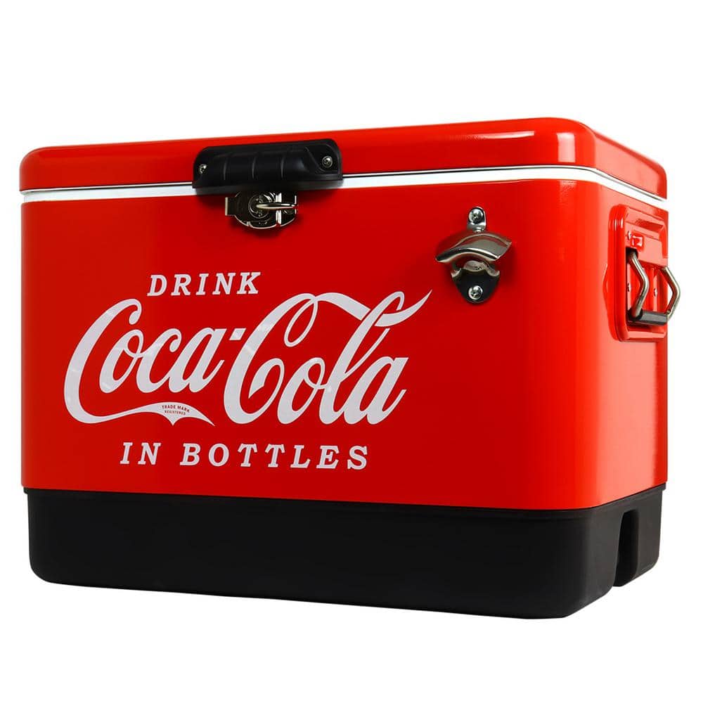 Koolatron Ice Chest Beverage Cooler with Bottle Opener, 51L (54 qt