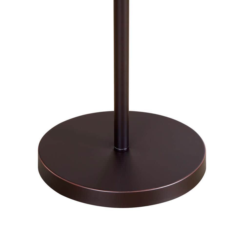 62.5" Bronze Arc Floor Lamp with Lantern Night Light