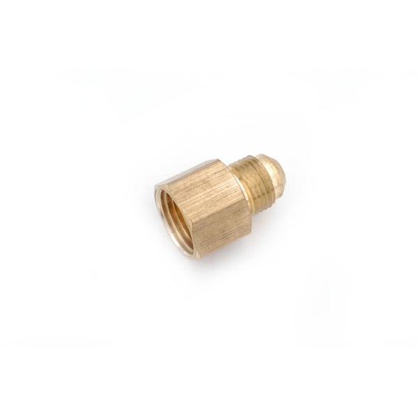 Anderson Metals 3/8 in. Flare x 3/8 in. FIP Brass Coupling (10-Bag)