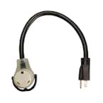 1.5 ft. 14/3 STW 15-Amp to 30-Amp RV Power Adapter Extension Cord with Power Light Plug