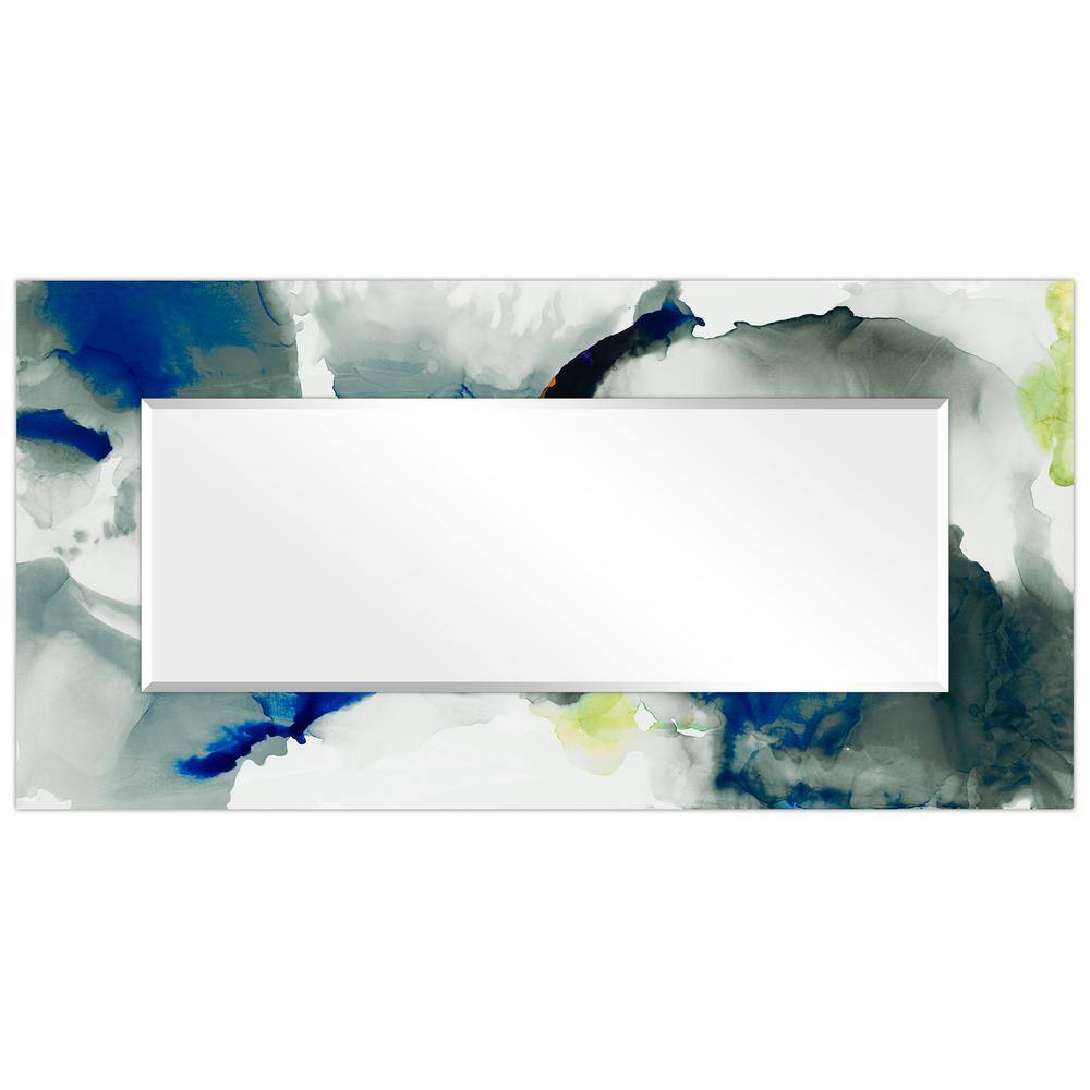 Ephemeral Abstract 72" x 36" Frameless Beveled Vanity Mirror