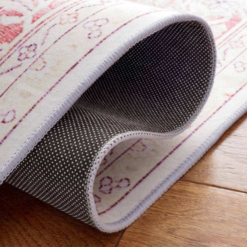 Tucson Red Rectangular Easy-Care Synthetic Area Rug