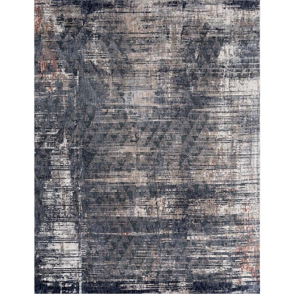 10 ft. x 14 ft. Sonoma Cave Gray Polyester Area Rug