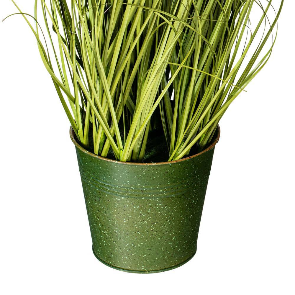 Elegant 37" Daisy and Green Grass Potted Arrangement for Indoor Decor