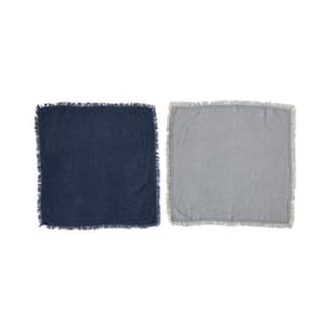 18 in. W x 0.25 in. H Blues Linen Napkins (Set of 4)