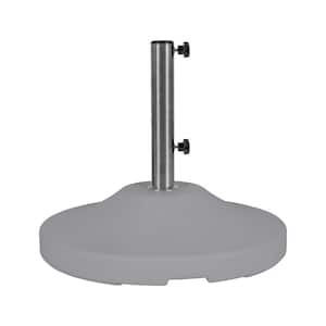 24 in. Dia US Weight Fillable 120 lbs. Capacity Commercial Free Standing Patio Umbrella Base in Grey