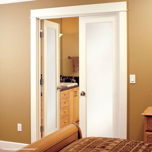 Feather River Doors - 36 in. x 80 in. 1 Lite Unfinished Maple Privacy Woodgrain Interior Door Slab