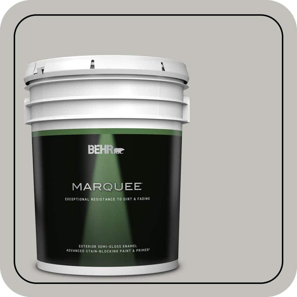 5 gal. #QE-50 Gull Gray Semi-Gloss Enamel Exterior Paint & Primer price history on PriceWatchPro