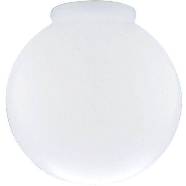 Westinghouse 6 in. White Polyethylene Globe with 3 in. Fitter