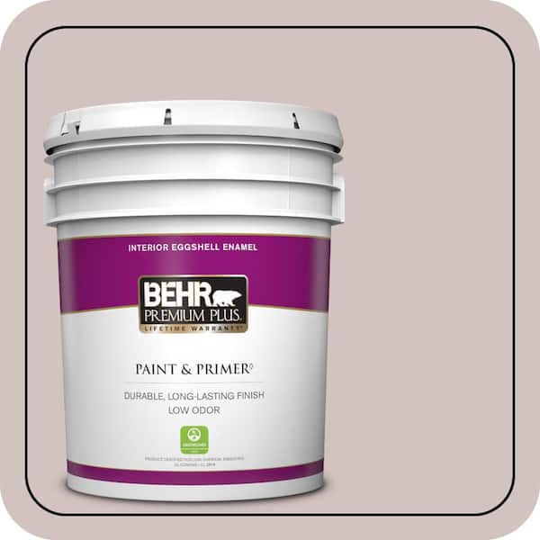 BEHR PREMIUM PLUS 5 gal. #MQ3-01 Josephine Eggshell Enamel Low Odor Interior Paint & Primer