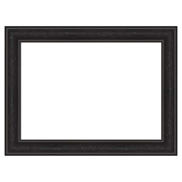 Amanti Art Shipwreck Black Narrow 24 in. x 18 in. Polystyrene Framed Dry Erase Magnetic Memo Board