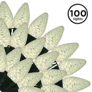 100-Light Warm White Faceted C7 LED Light Set