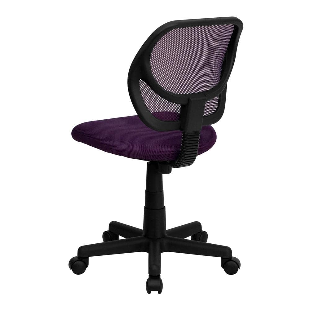 ErgoFlex Armless Low-Back Purple Mesh Task Chair